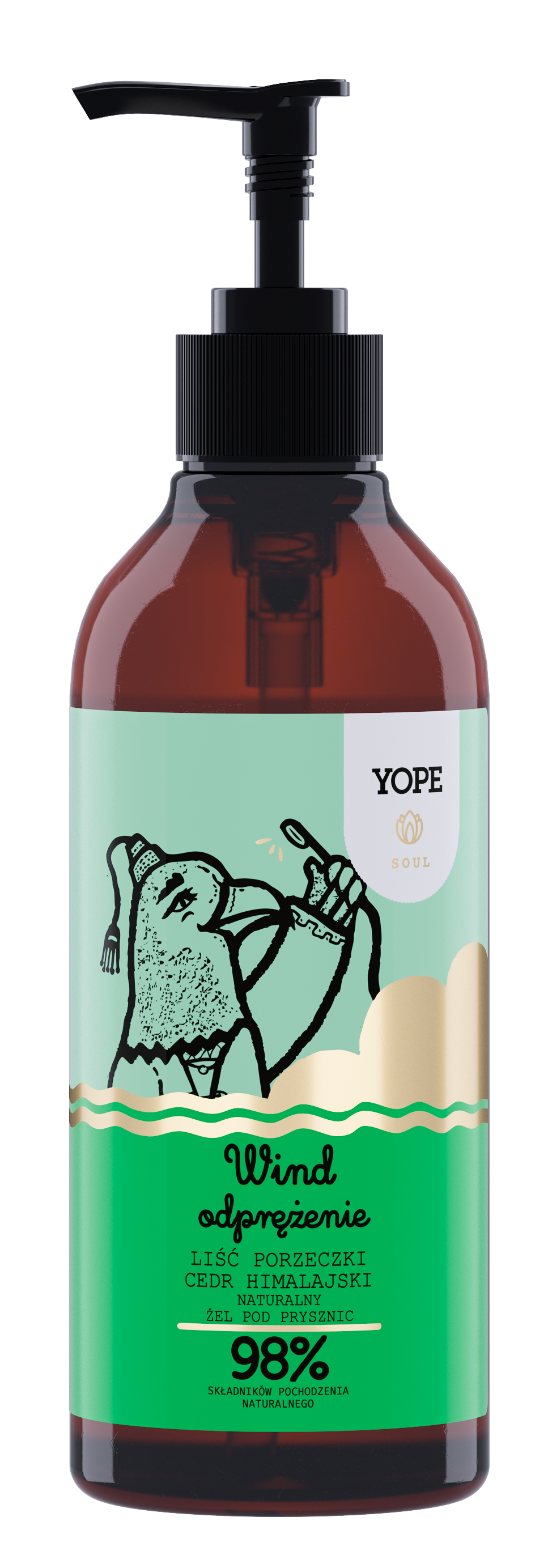 YOPE Żel pod prysznic Wind - Seria SOUL