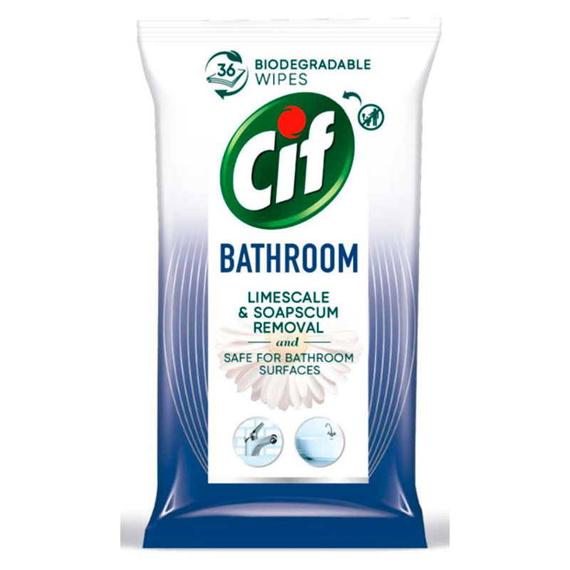 CIF Chusteczki Czyszczące do łazienki 36 szt.