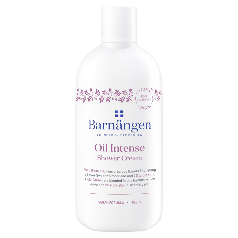 BARNÄNGEN Oil Intense Kremowy żel pod prysznic z olejkiem z dzikiej róży