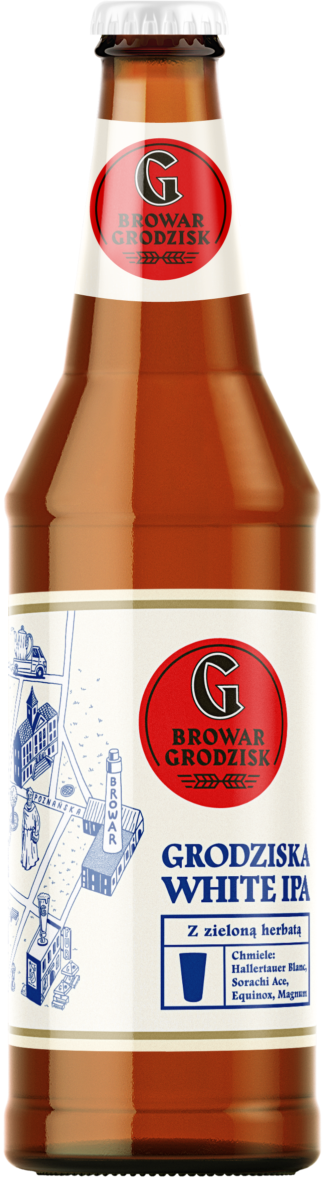 BROWAR GRODZISK Grodziska White IPA Piwo (butelka bezzwrotna)