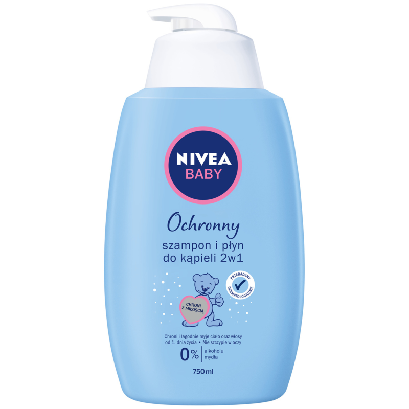 NIVEA Baby Ochronny szampon i płyn do kąpieli 2w1