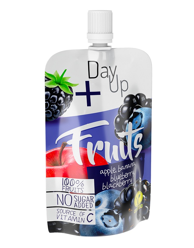 DAYUP Purée jabłkowe z bananem borówką amerykańską i jeżyną