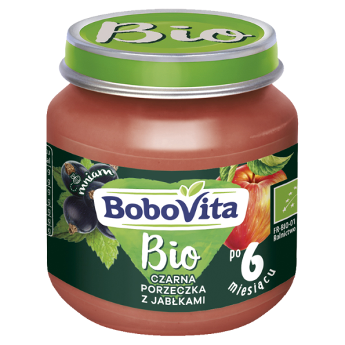 BOBOVITA BIO Czarna porzeczka z jabłkami po 6 miesiącu