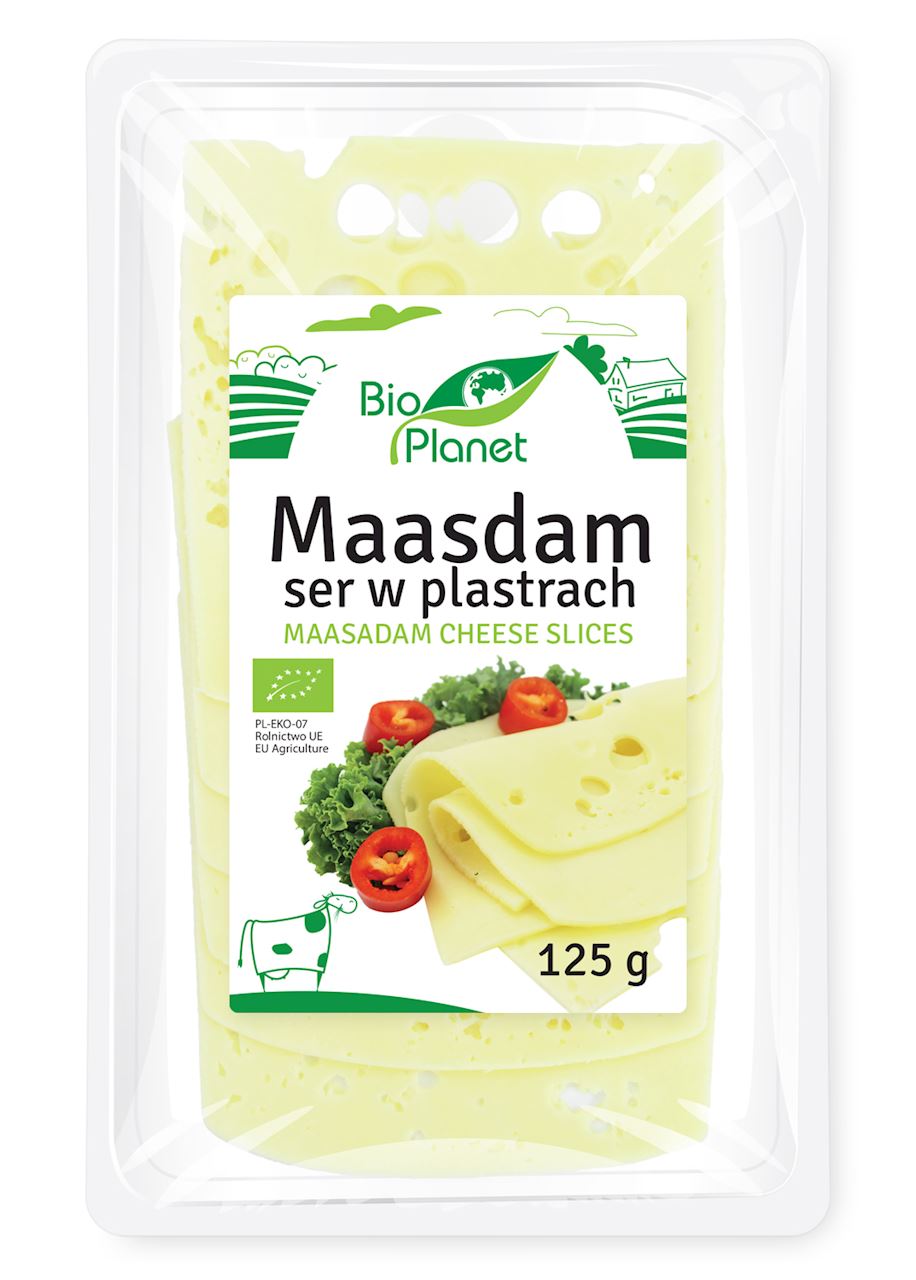 BIO PLANET Maasdam - ser w plastrach BIO