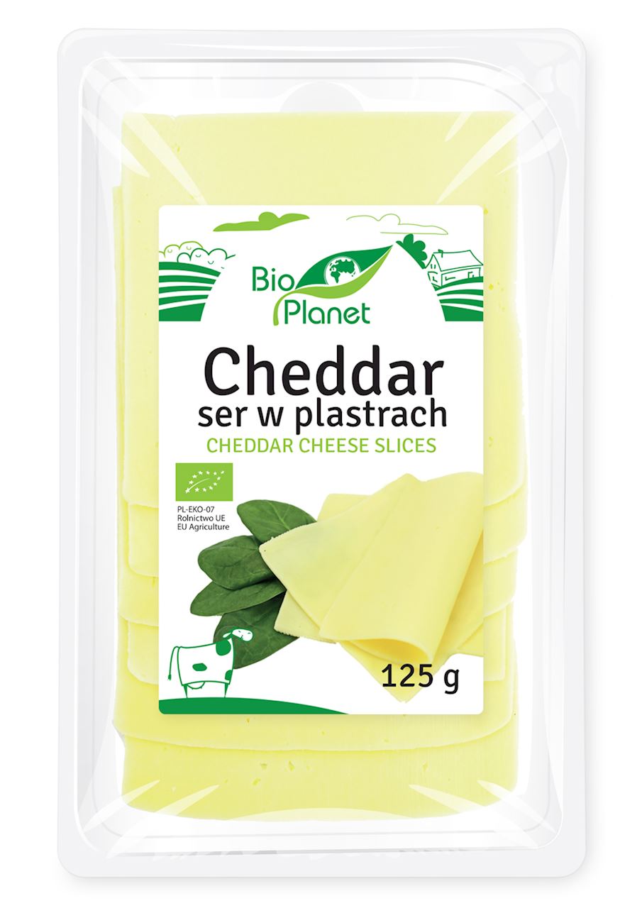 BIO PLANET Cheddar - ser w plastrach BIO