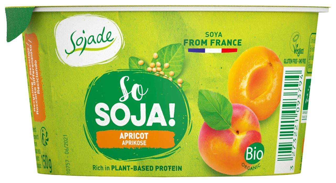 SOJADE Deser sojowy morelowy (bezglutenowy) BIO