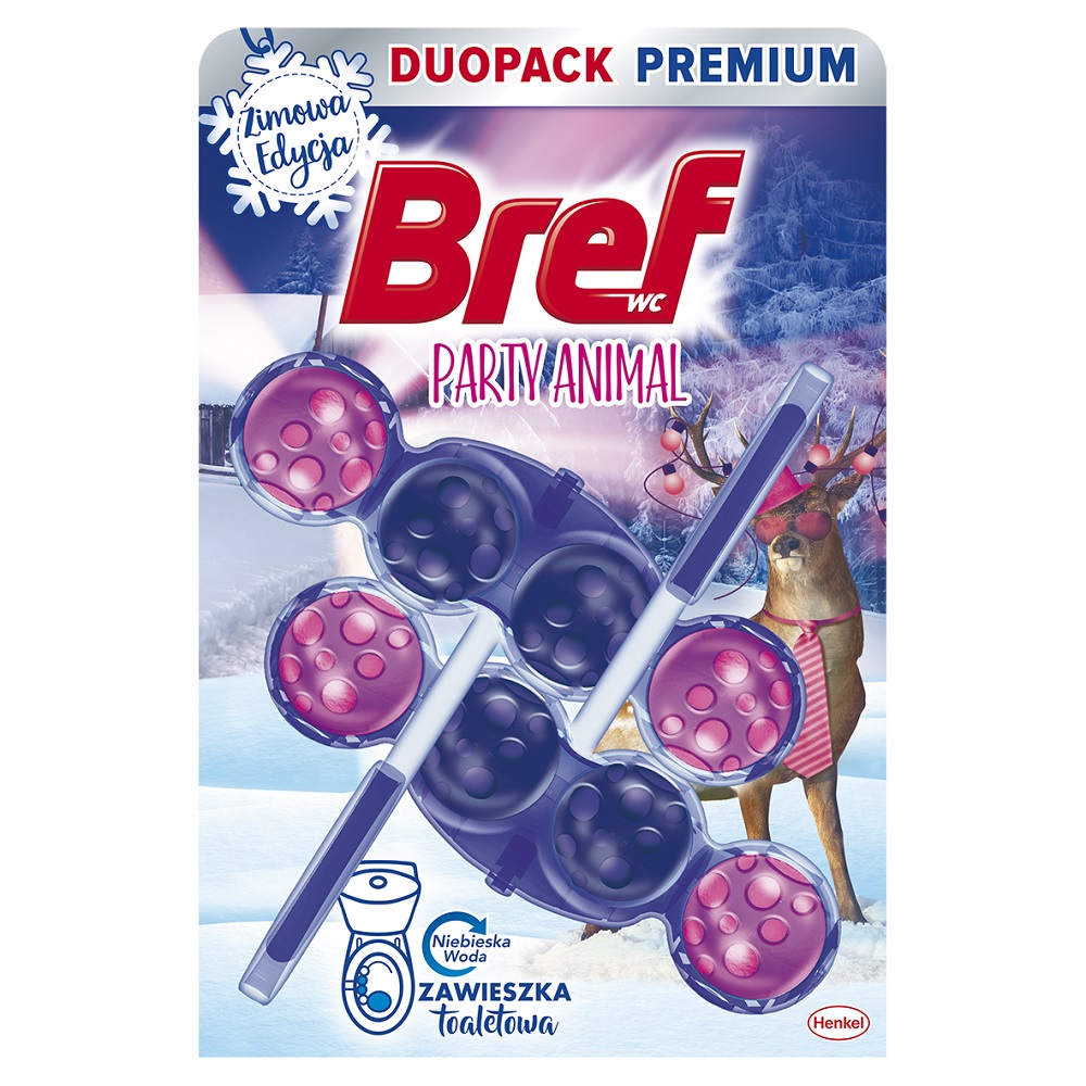 BREF Zawieszka do WC - Party Animal 2x50g