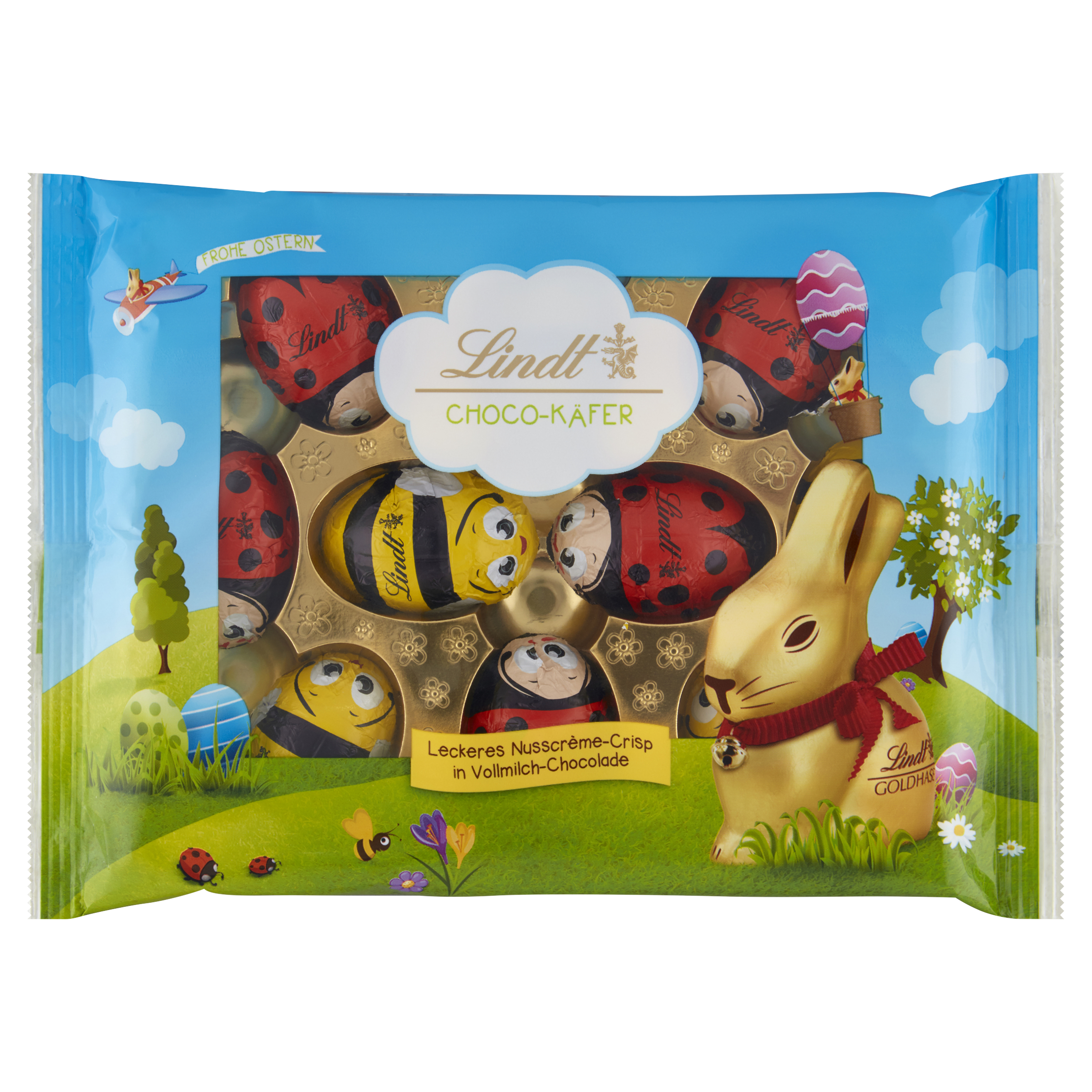 LINDT Biedronki i pszczółki z czekolady mlecznej nadziewanej WN