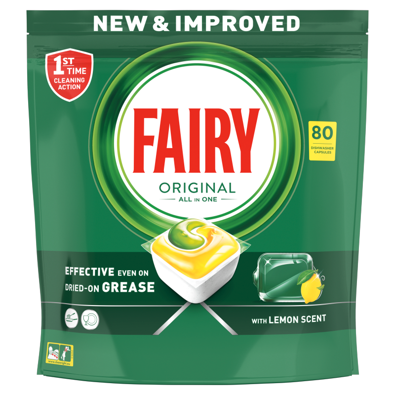 FAIRY All in One Tabletki do zmywarki cytrynowe 80 szt frisco.pl