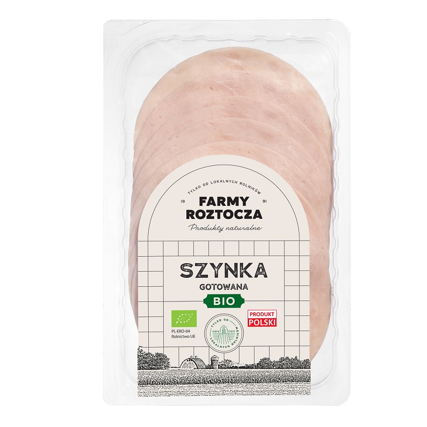 FARMY ROZTOCZA Szynka gotowana w plastrach BIO