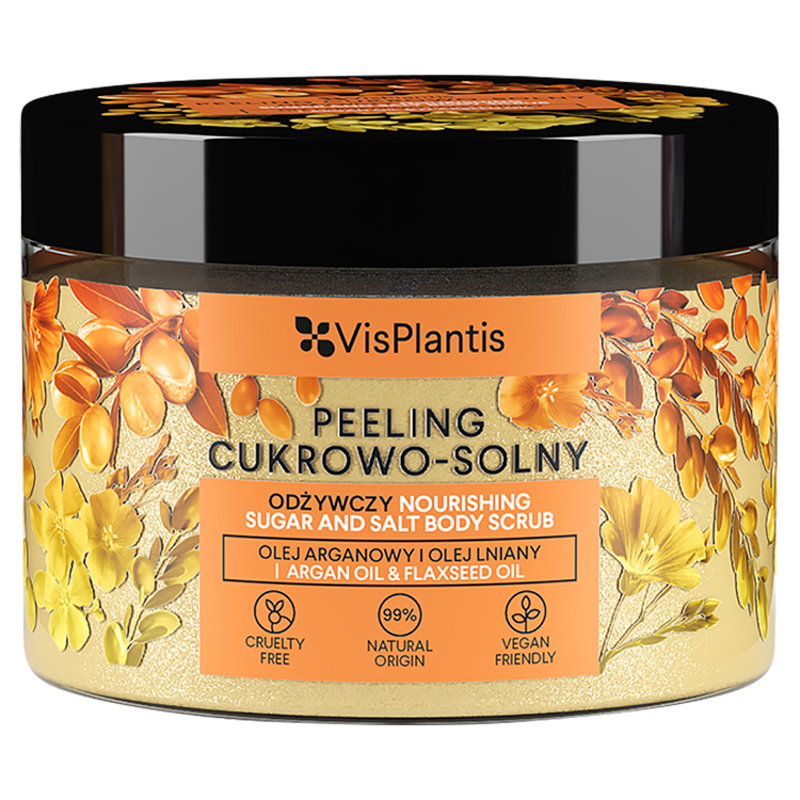 VIS PLANTIS Peeling cukrowo-solny argan i olej lniany