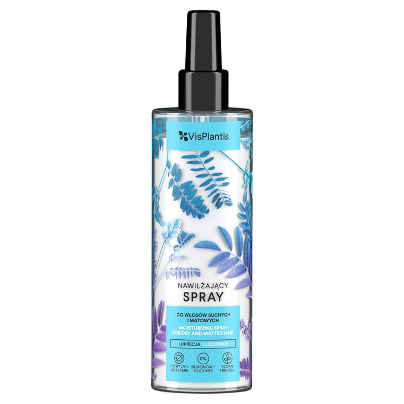 VIS PLANTIS Nawilżający spray do włosów suchych i matowych z lukrecją frisco.pl