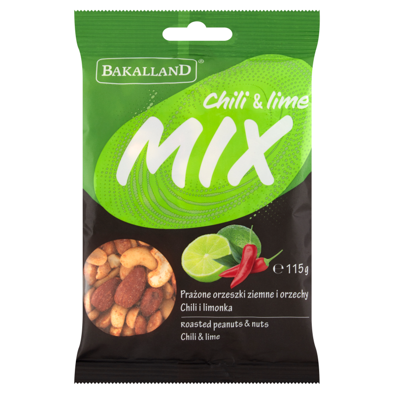 BAKALLAND Mix Orzechów Chili i Limonka