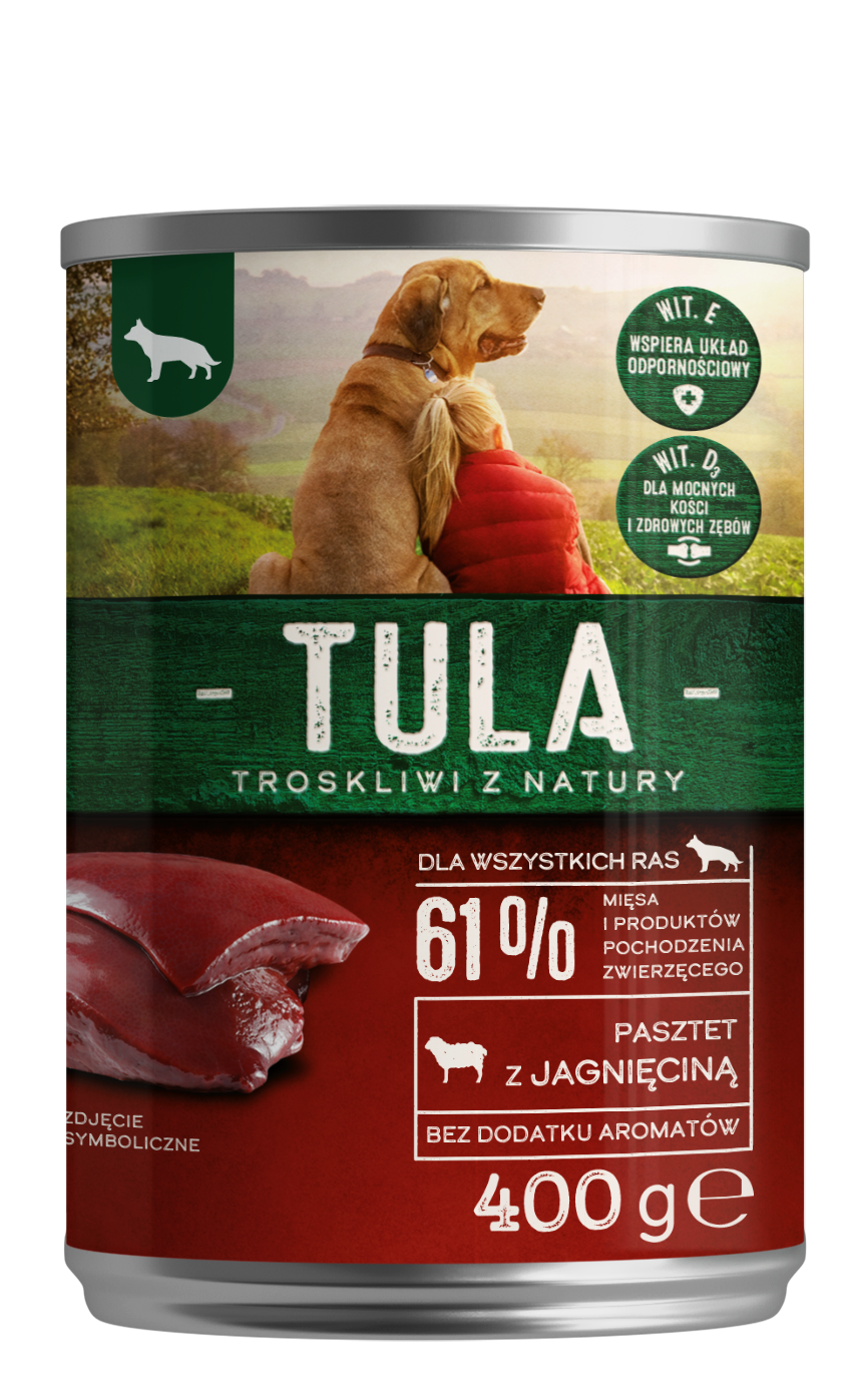 TULA Karma dla psów - pasztet z jagnięciną