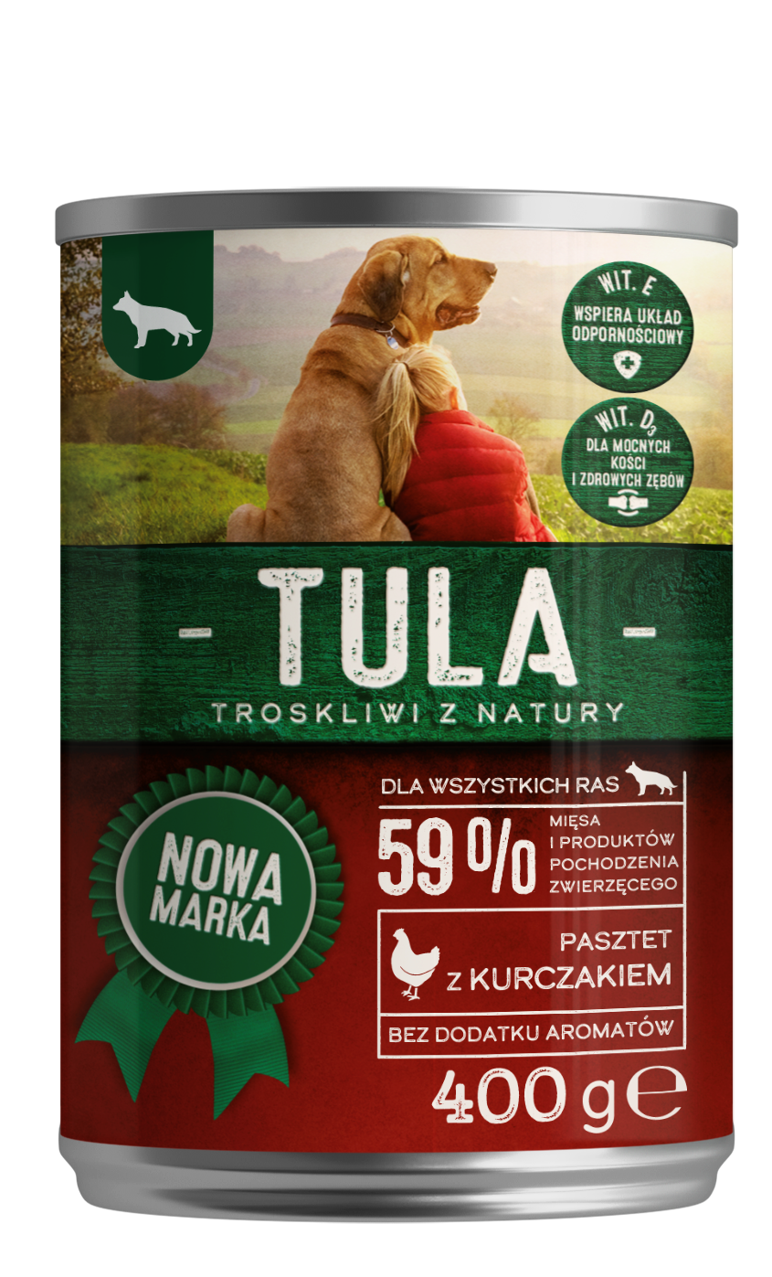 TULA Karma dla psów - pasztet z kurczakiem