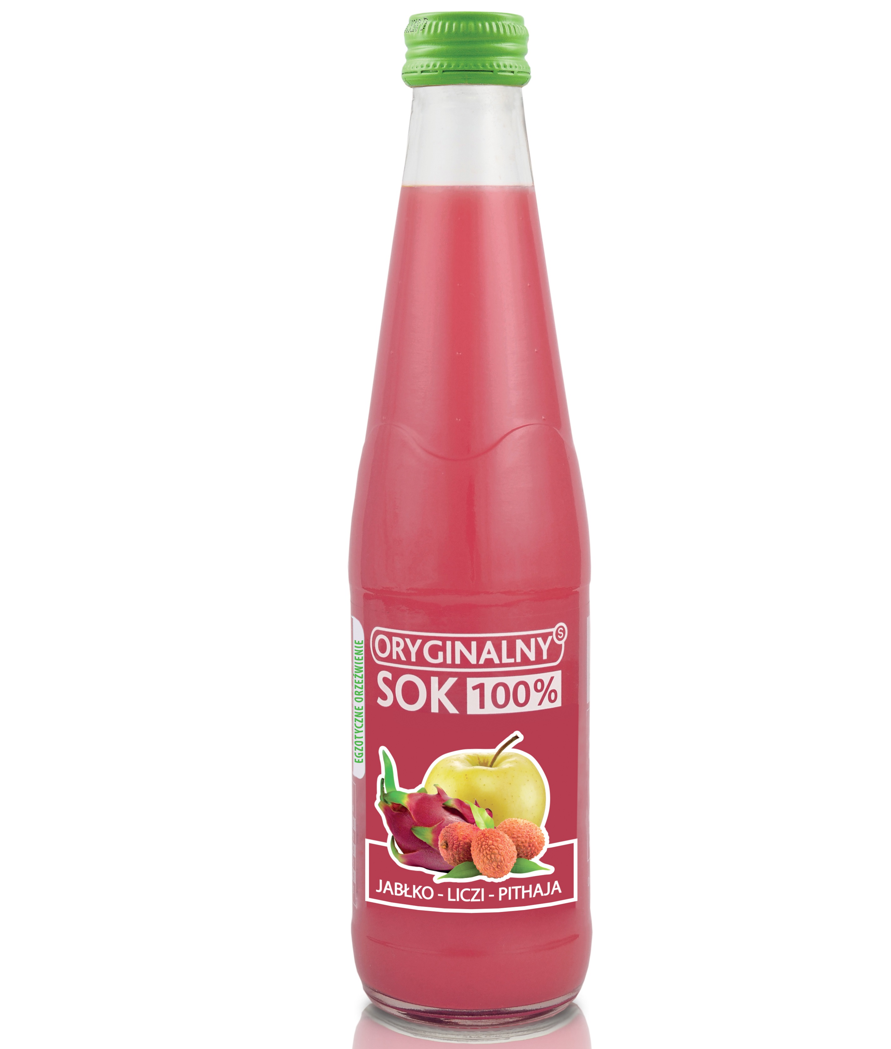 Oryginalny Sok 100% jabłko-liczi-pithaja