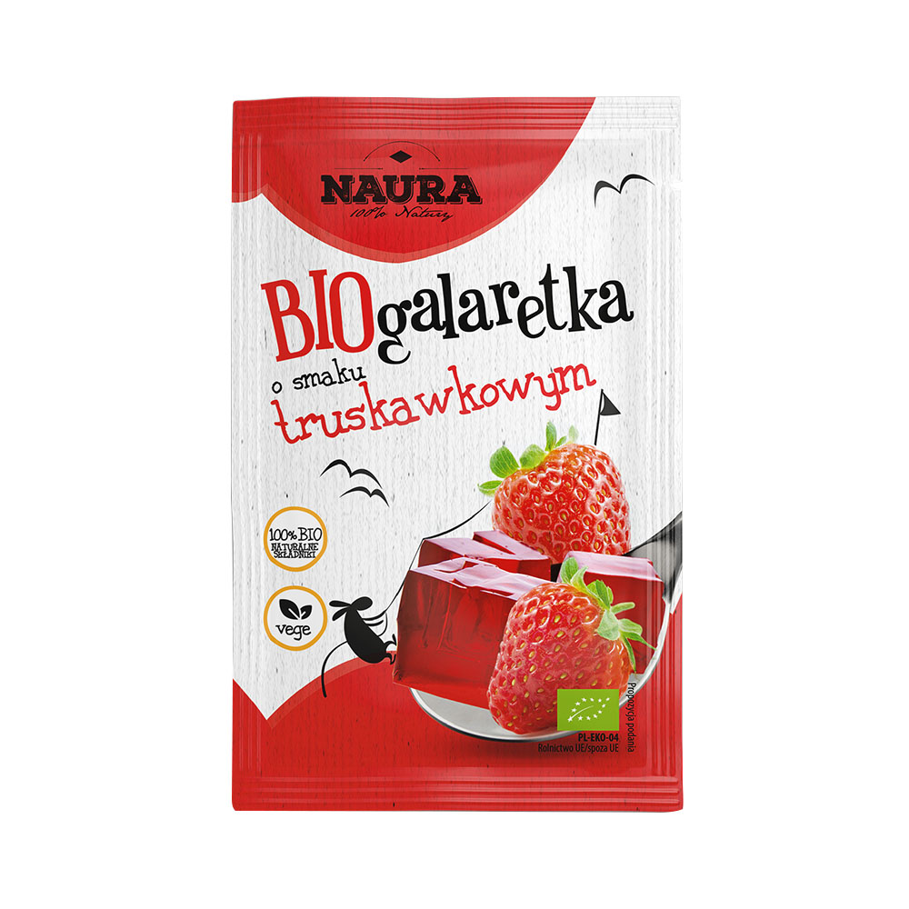 NAURA Galaretka o smaku truskawkowym BIO