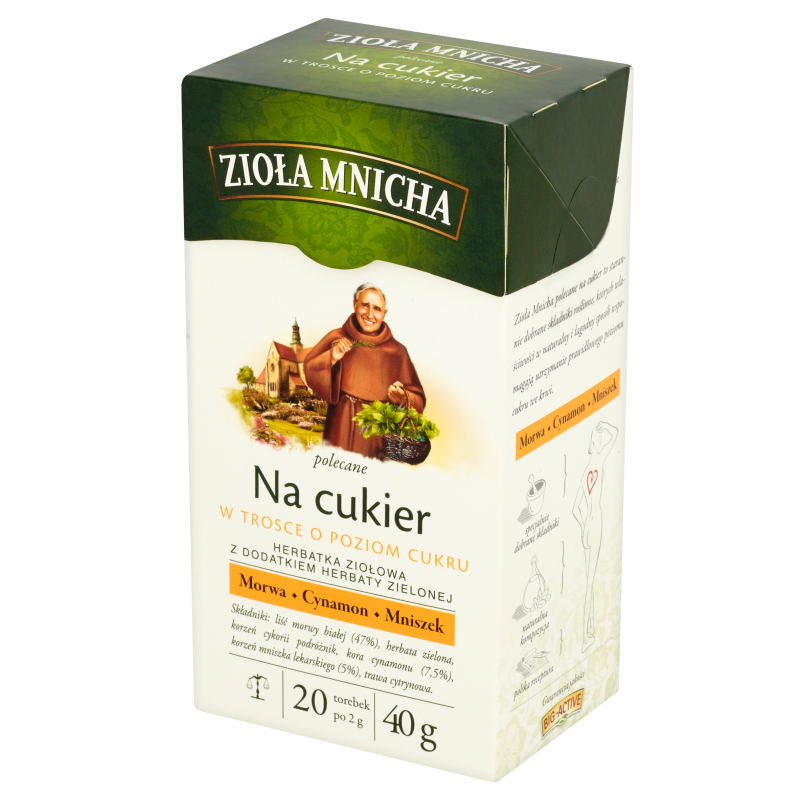 ZIOŁA MNICHA Na Cukier Herbatka ziołowa 20 torebek ex. frisco.pl