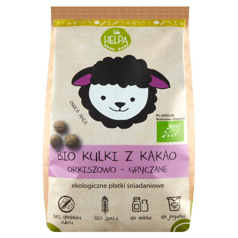 HELPA Kulki orkiszowo - gryczane z kakao BIO