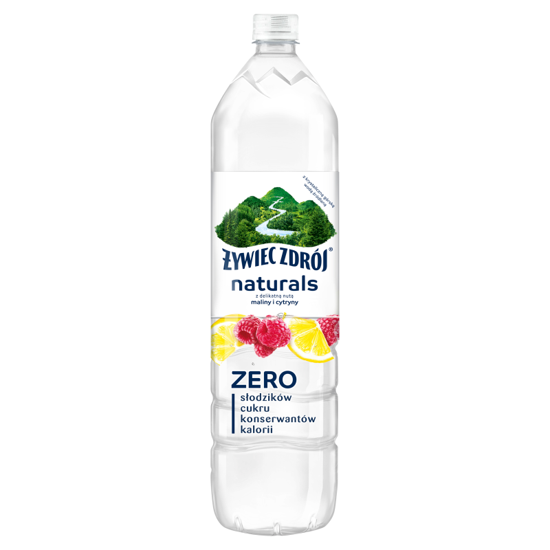 ŻYWIEC ZDRÓJ Naturals Napój niegazowany z delikatną nutą maliny i cytryny