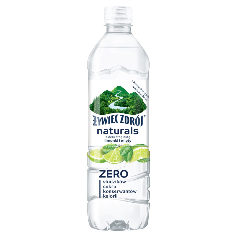 ŻYWIEC ZDRÓJ Naturals Napój niegazowany z delikatną nutą limonki i mięty