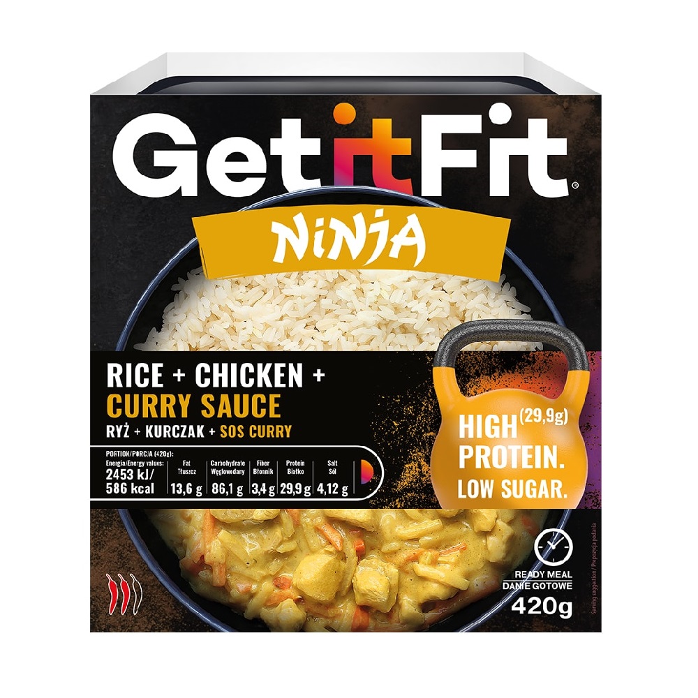 GET IT FIT Ninja ryż + kurczak + sos curry