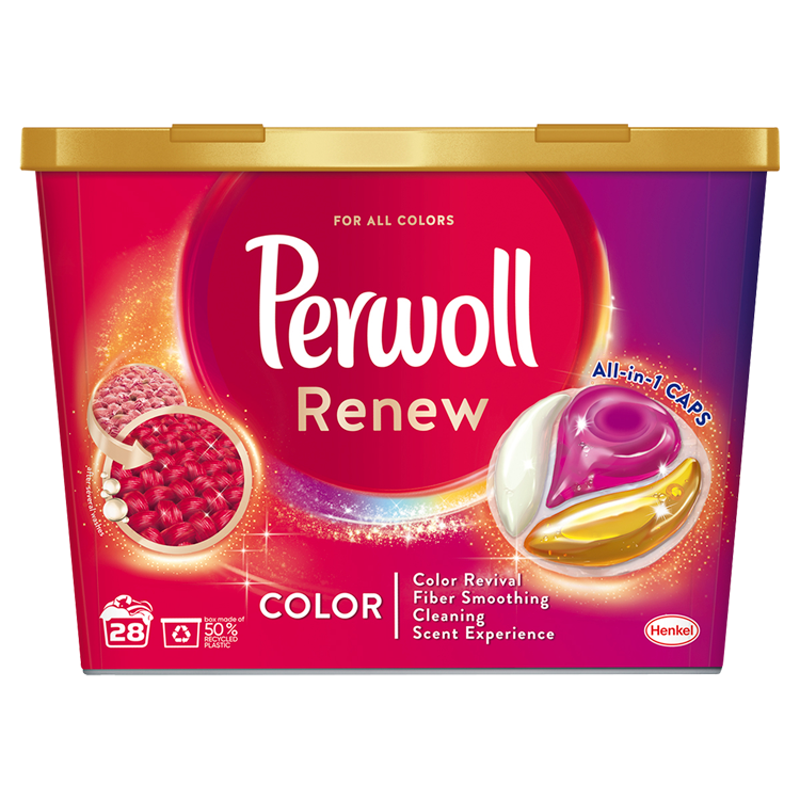 PERWOLL Kapsułki do prania tkanin kolorowych 28 szt. frisco.pl