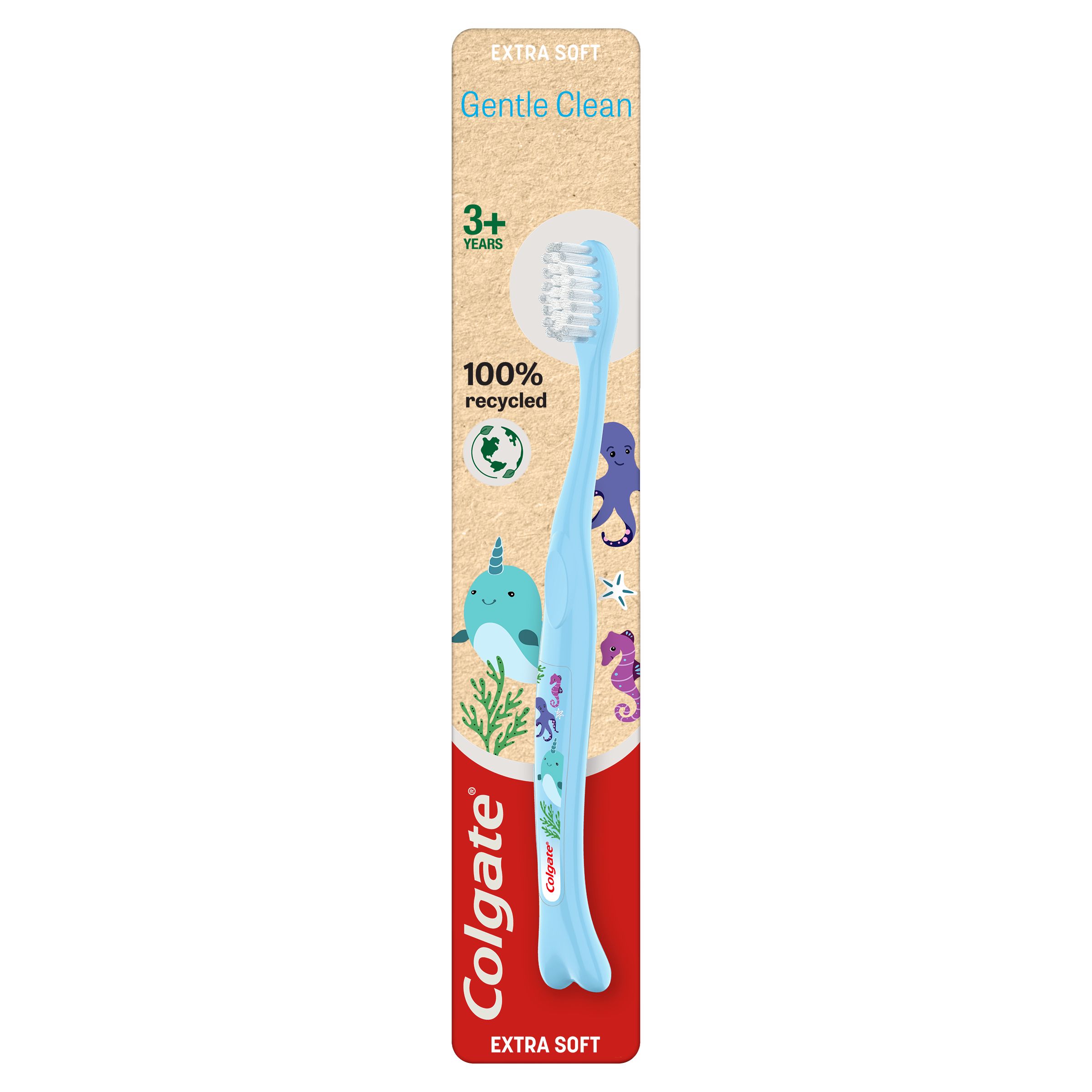 COLGATE Recyclean Kids Szczoteczka do zębów dla dzieci Extra Soft