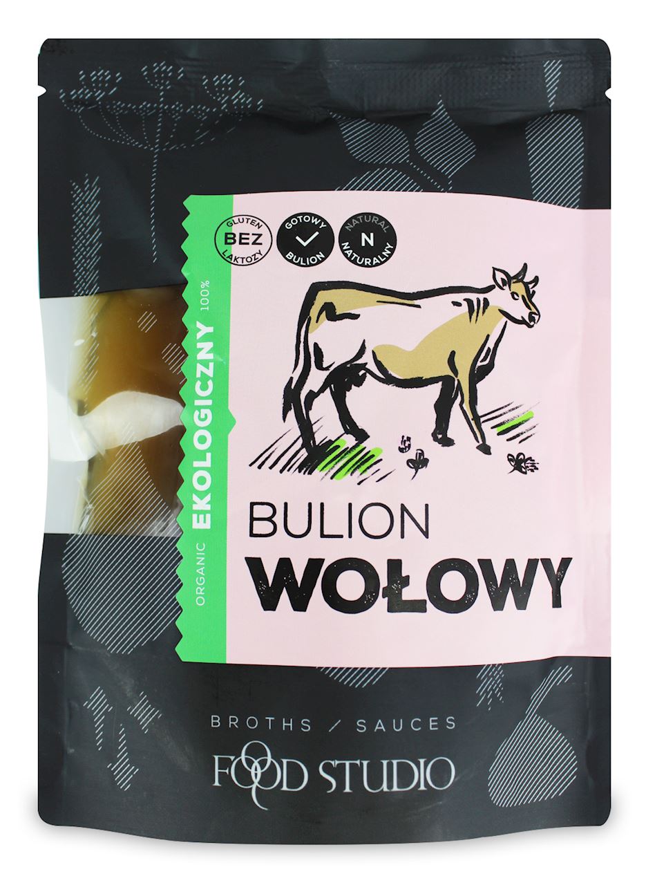 FOOD STUDIO Bulion wołowy bezglutenowy (w płynie) BIO