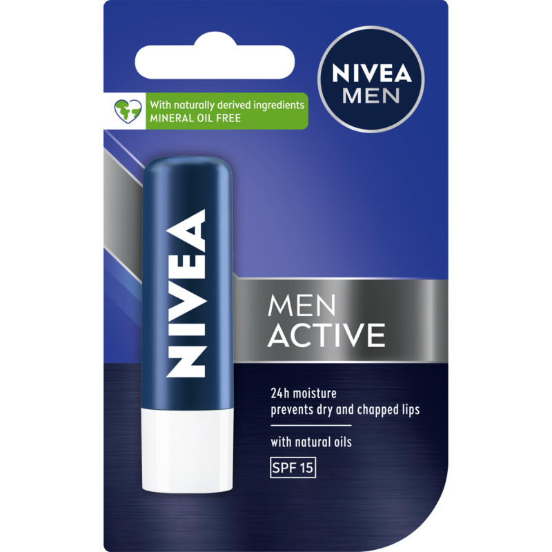 NIVEA MEN Pomadka do ust Active Care (4,8g)