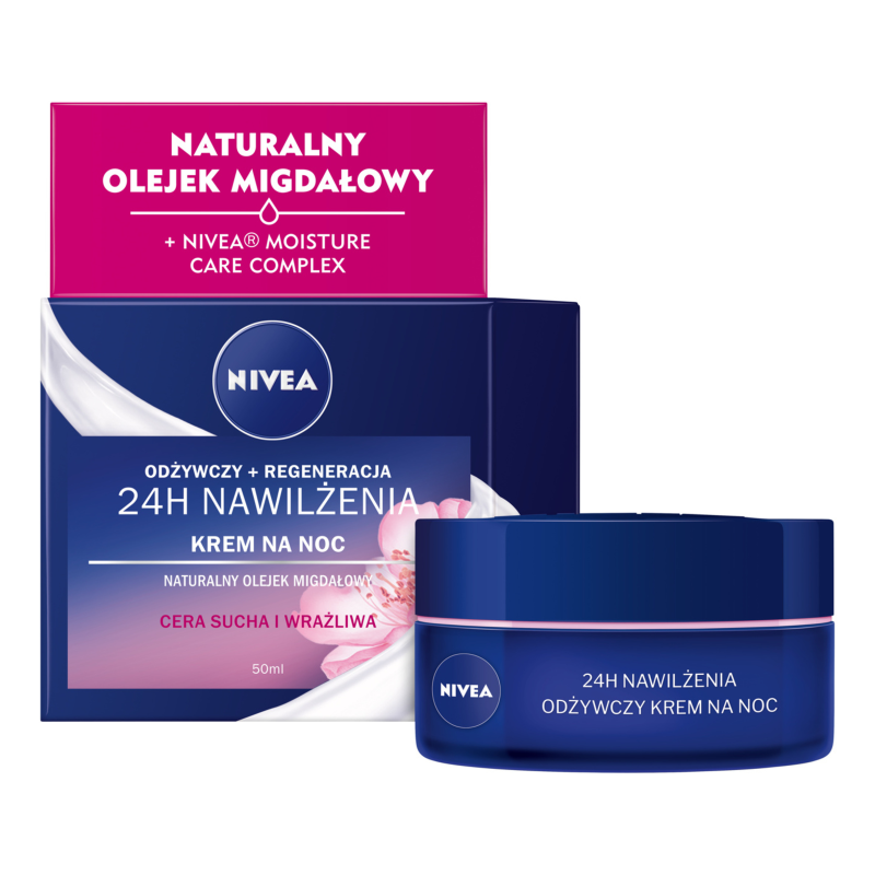 NIVEA Odżywczy krem na noc 24 h - cera sucha i wrażliwa