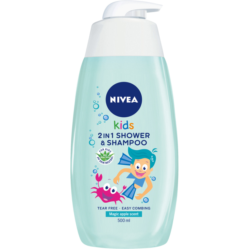 NIVEA Kids Żel do mycia ciała 2w1 o zapachu jabłkowych karmelków frisco.pl