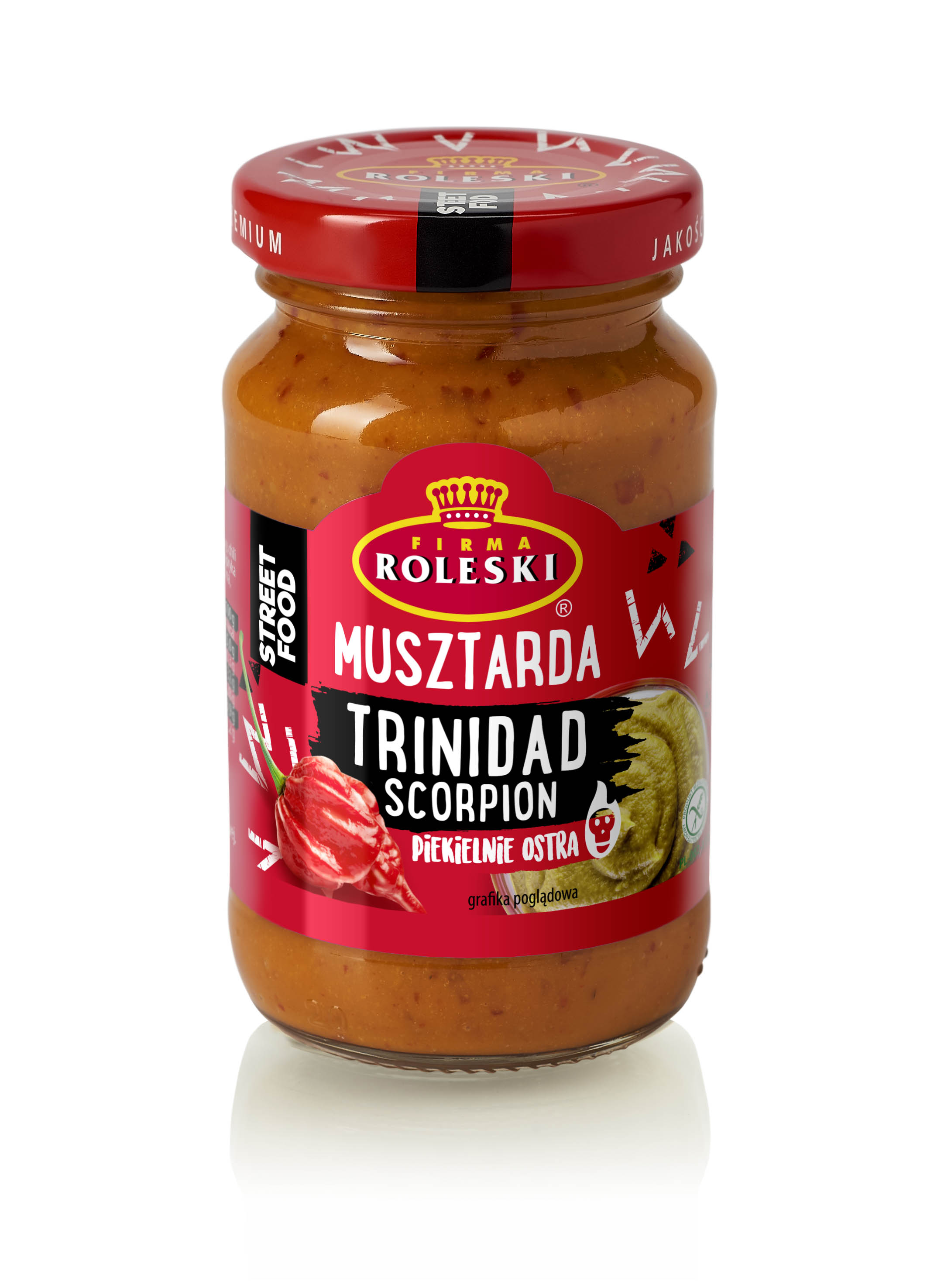 ROLESKI Street Food Musztarda Trinidad Scorpion (piekielnie ostra) frisco.pl
