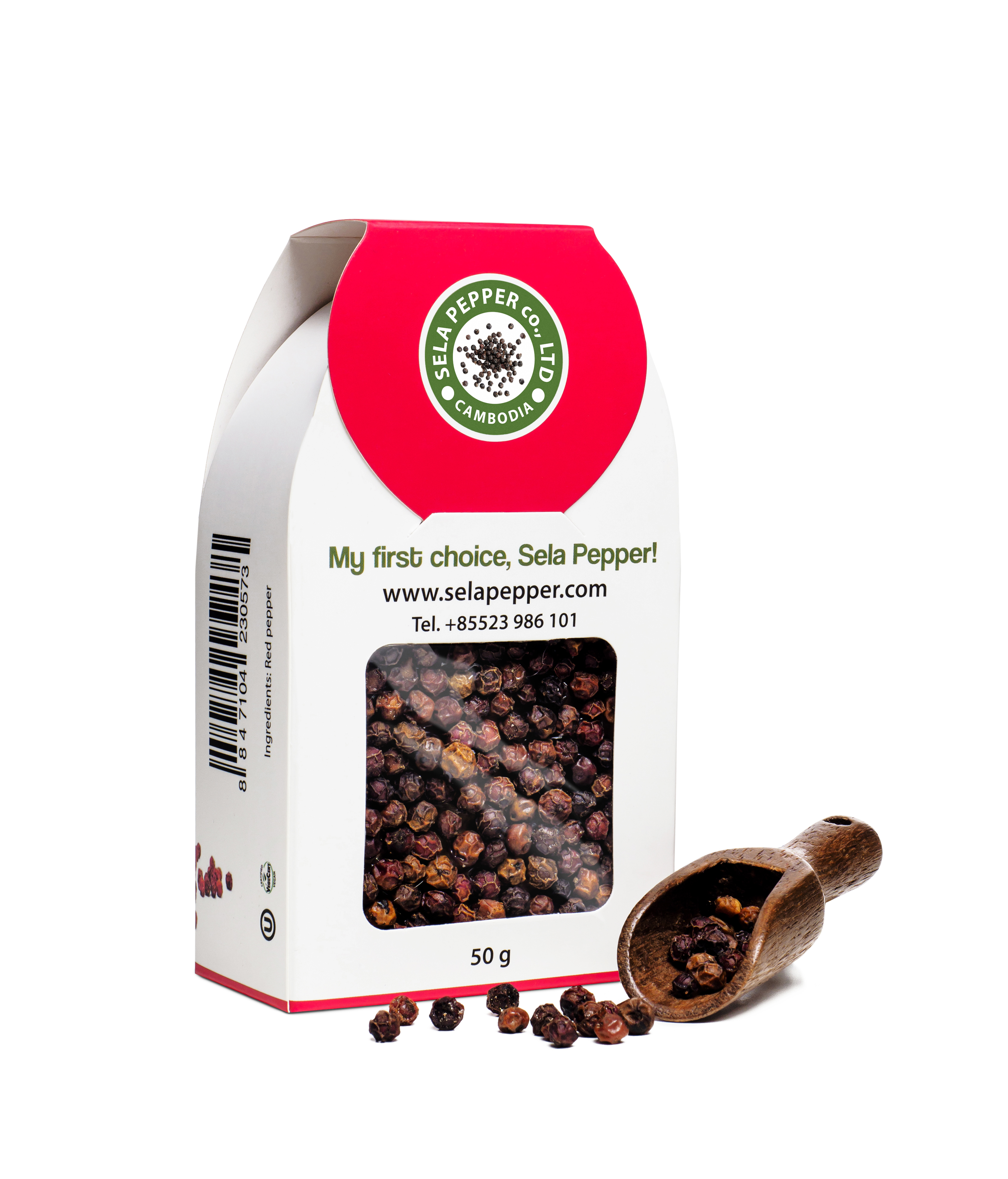 SELA PEPPER Pieprz czerwony premium (z Kambodży) - ziarno
