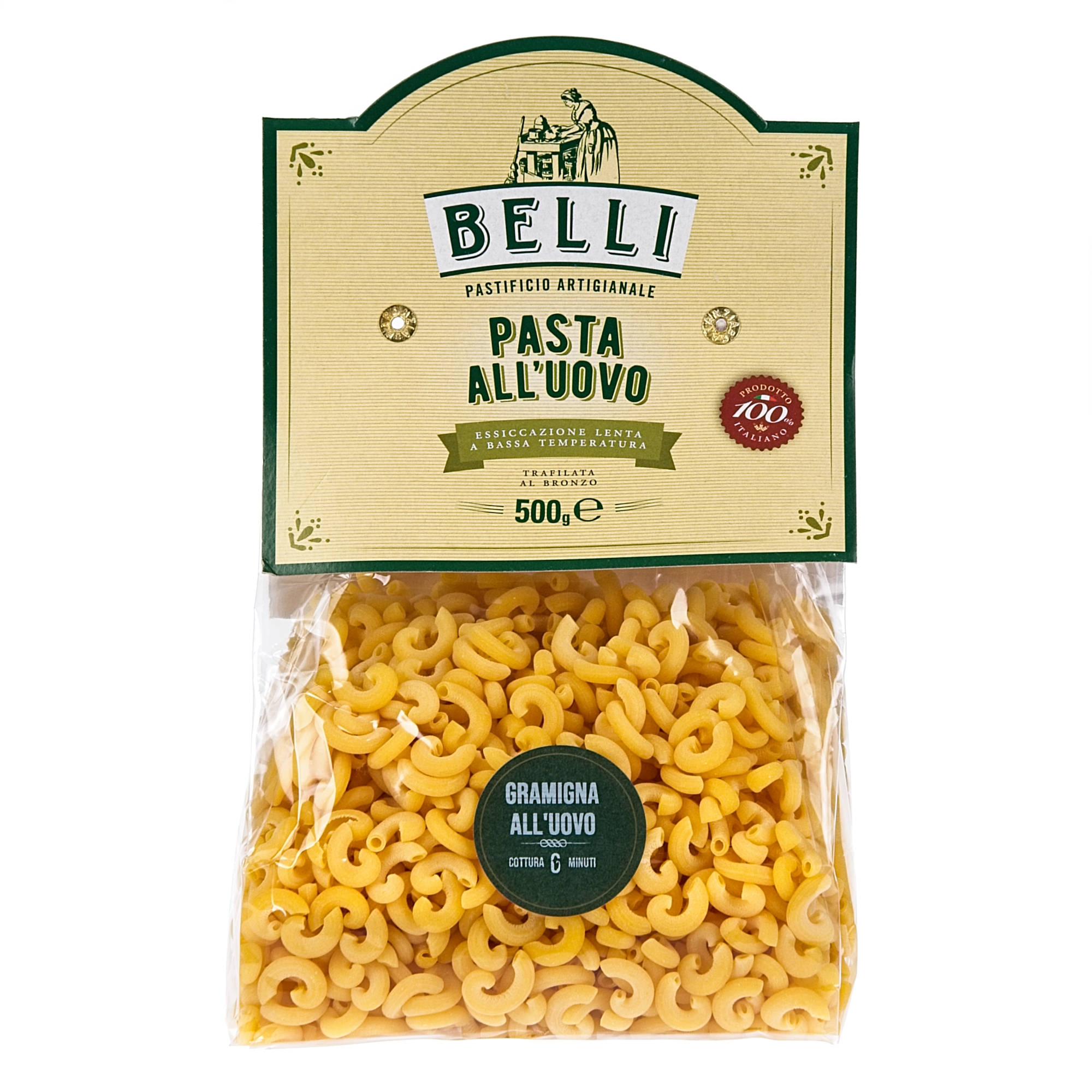 BELLI Makaron jajeczny Gramigna