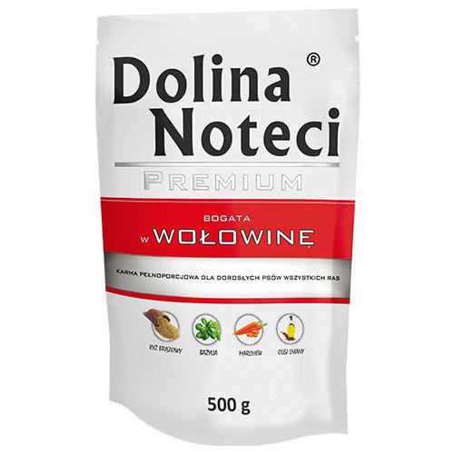 DOLINA NOTECI Mokra karma dla psa bogata w wołowinę