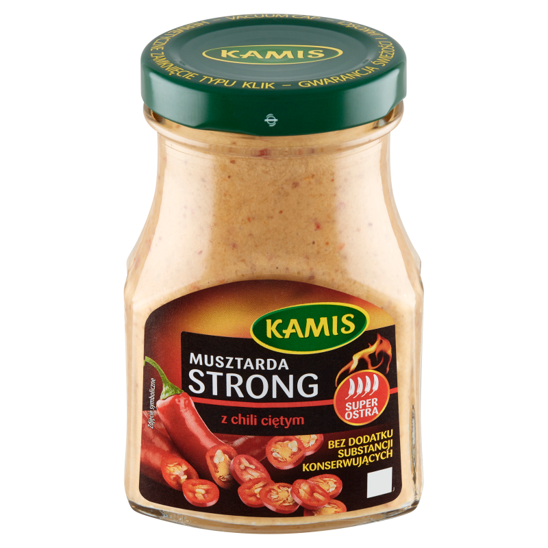 KAMIS Musztarda Strong z chili ciętym (super ostra) frisco.pl