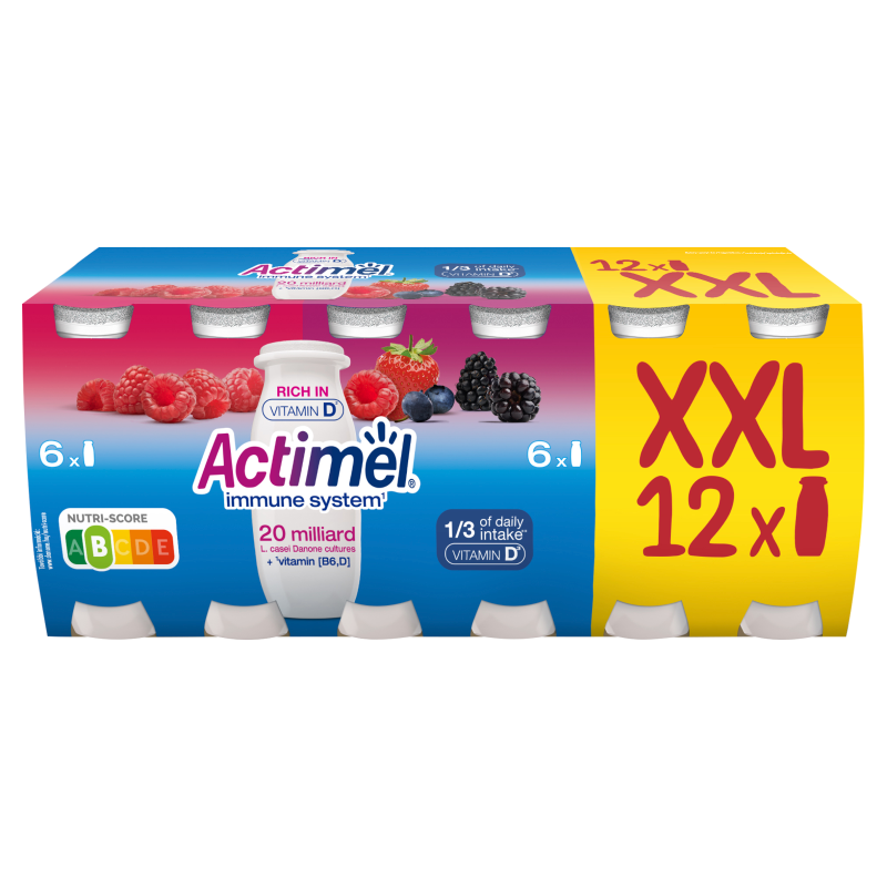 ACTIMEL Napój mleczny malina (6 szt.) i truskawka-owoce leśne (6 szt.) frisco.pl