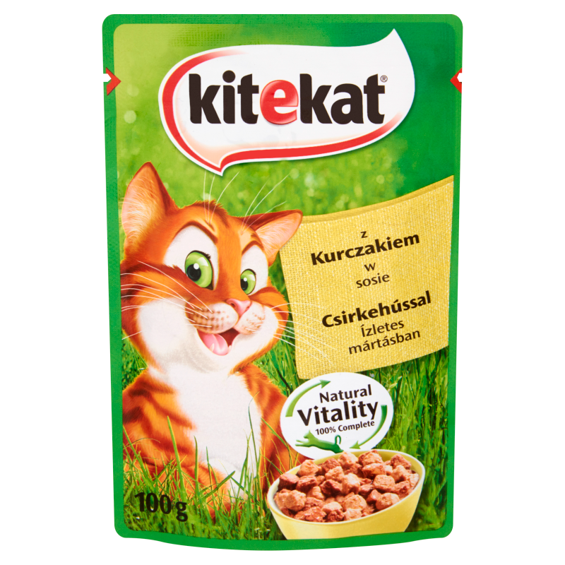 KITEKAT Pokarm dla kotów z kurczakiem w sosie - saszetka frisco.pl