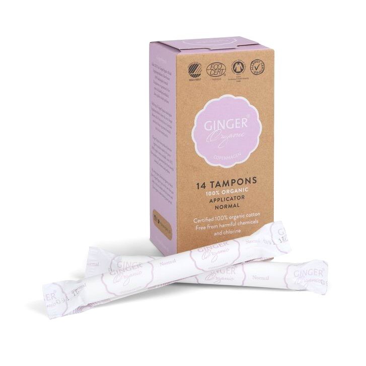 GINGER ORGANIC Tampony z aplikatorem Normal 14 szt.