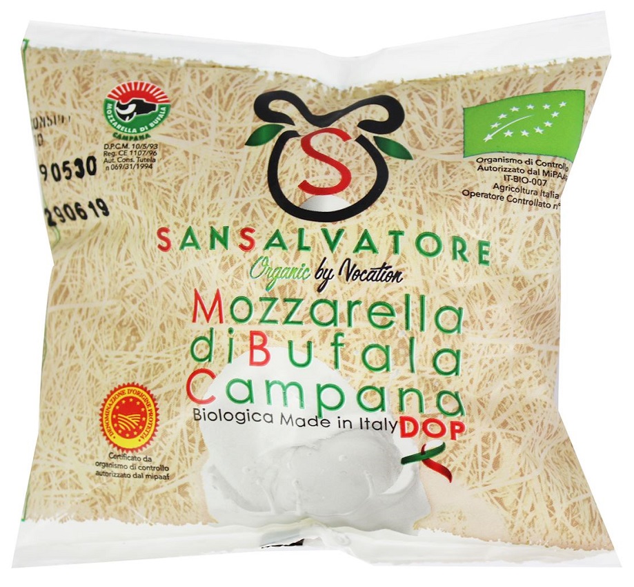 SAN SALVATORE Mozzarella di Bufala Campana DOP (z mleka bawolego) BIO