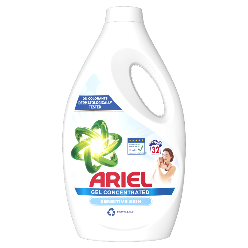ARIEL SENSITIVE Płyn do prania tkanin, 32 prania frisco.pl