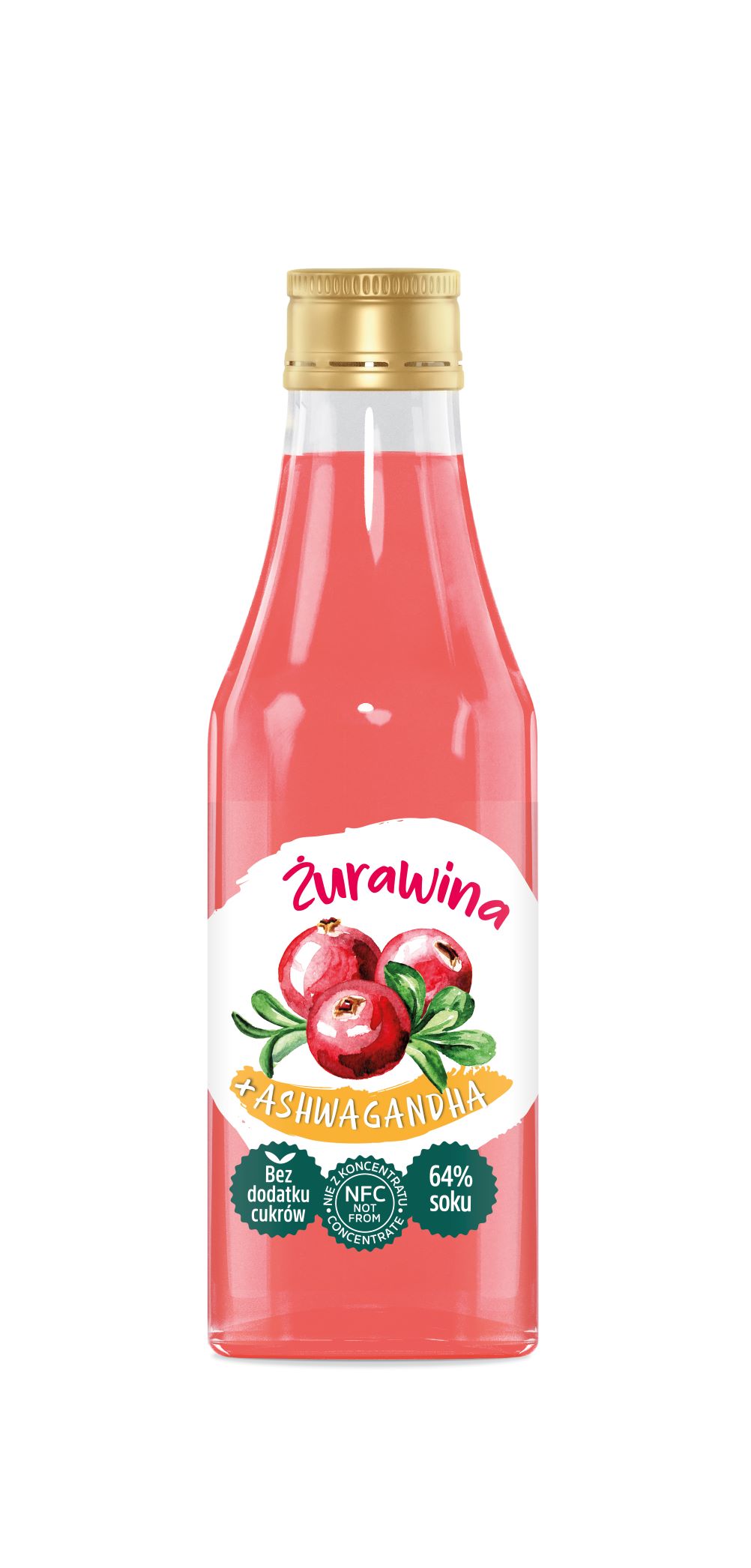 PREMIUM ROSA Napój jabłko - żurawina + ashwagandha