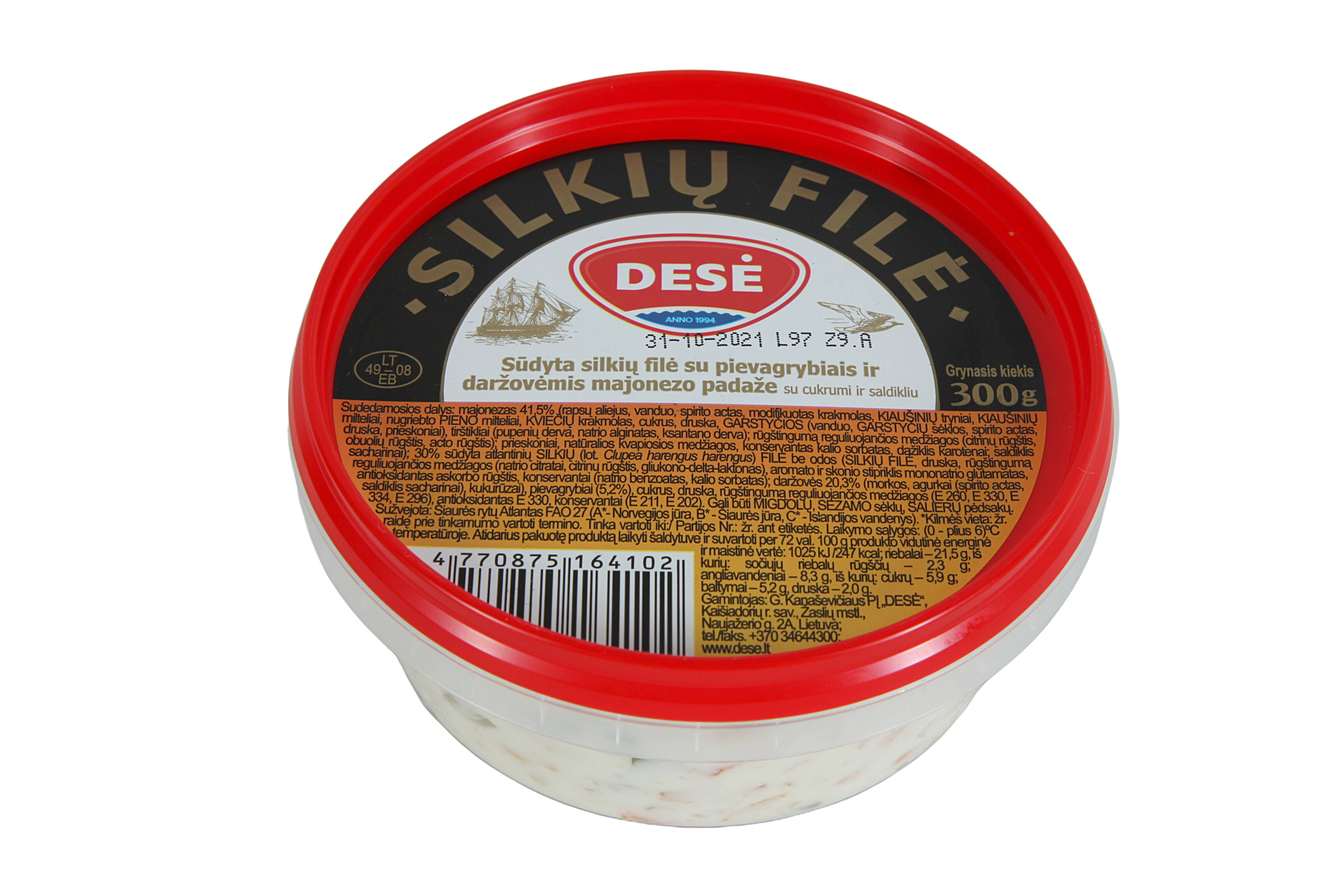 DESE Śledź z pieczarkami w majonezie