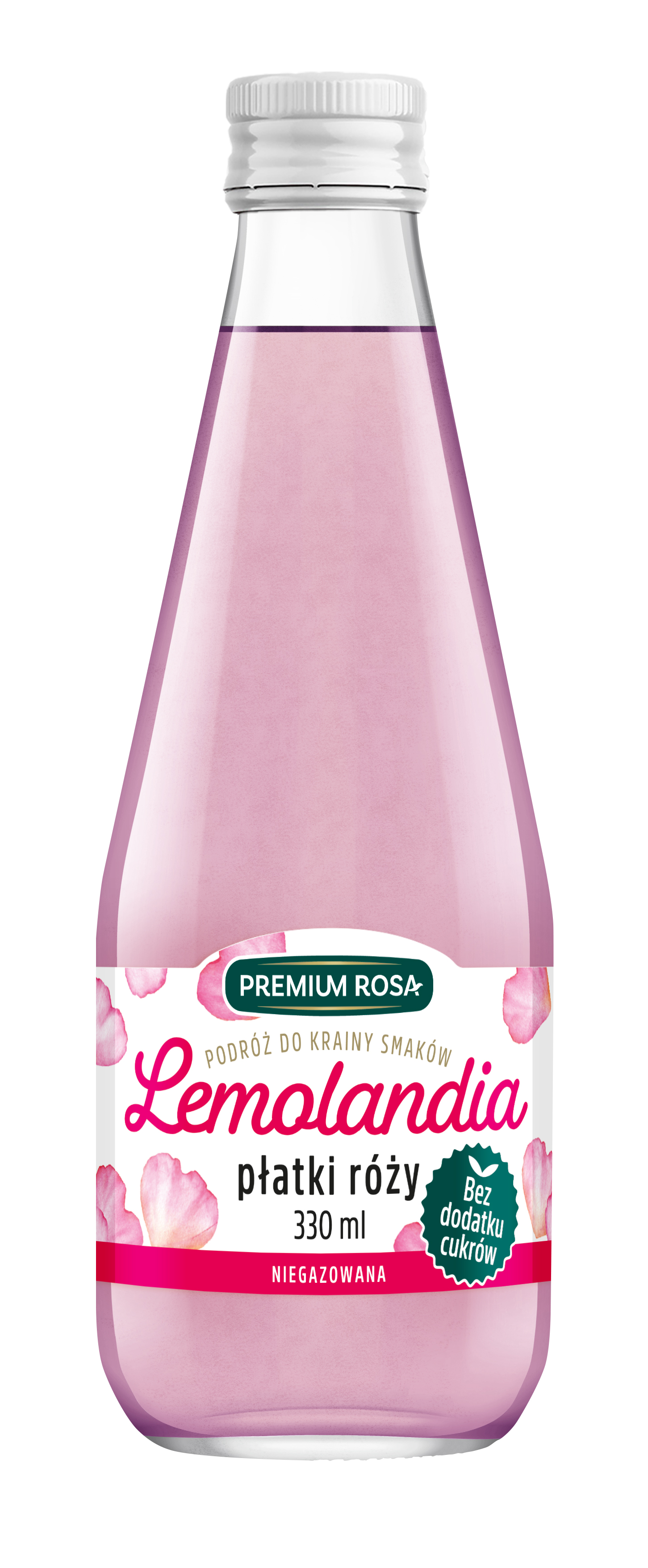 PREMIUM ROSA Lemolandia Lemoniada o smaku płatków róży bez cukru