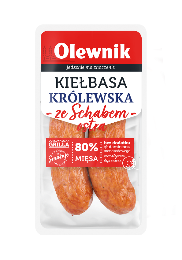 OLEWNIK Kiełbasa królewska ze schabem ostra frisco.pl