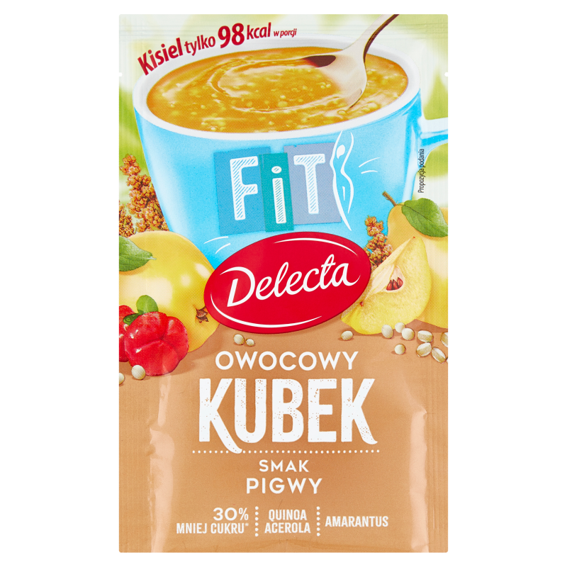 DELECTA Owocowy Kubek Fit Kisiel o smaku pigwy frisco.pl