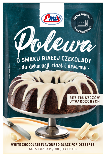 EMIX Polewa biała do dekoracji ciast i deserów