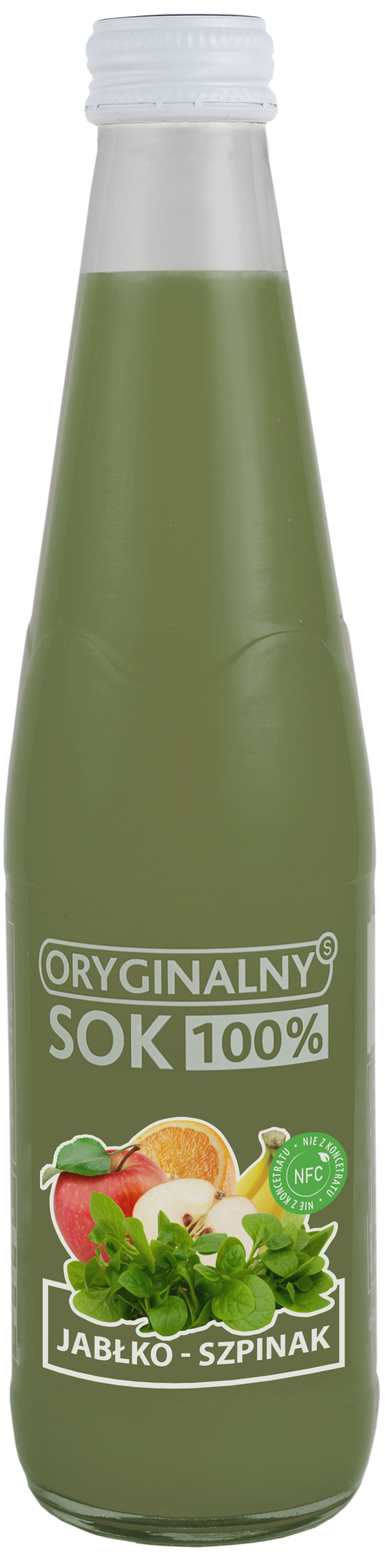 Oryginalny Sok 100% Jabłko-szpinak