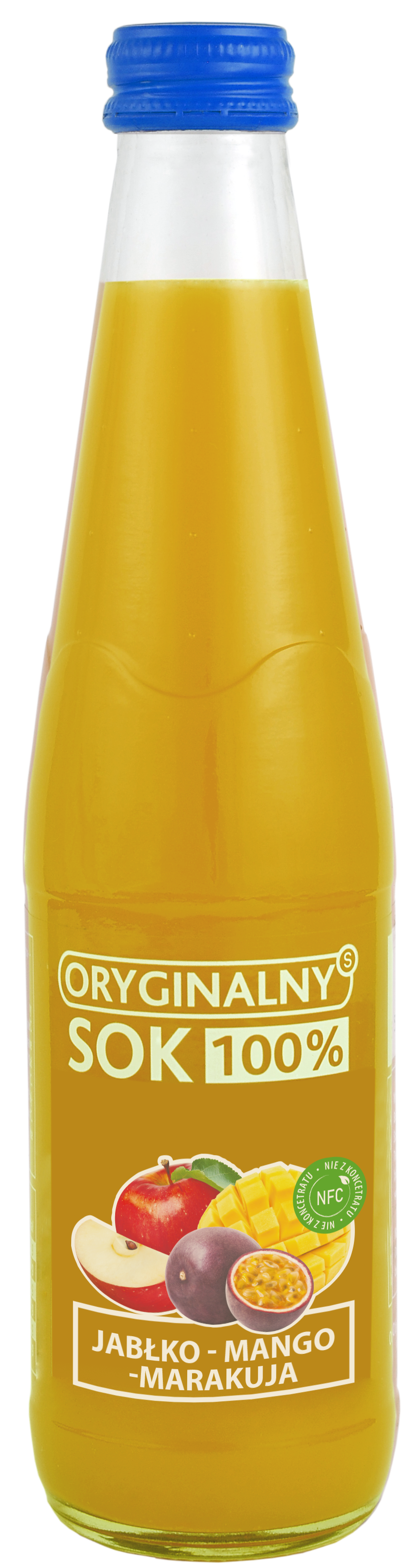 Oryginalny Sok 100% Jabłko-mango-marakuja